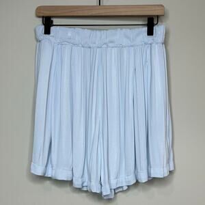 Tina Jo Blue Paperbag Shorts Size L Inseam 4.5"